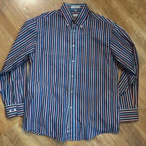 Barry Bricken Buttondown Men’s Stripped Sz L